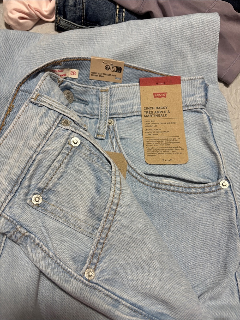 Levi's Cinch Baggy Women's Jeans - Light Blue Wash
